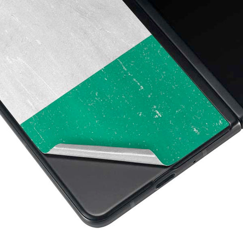 Ivory Coast Flag Distressed Galaxy Z Fold4 5G Skin